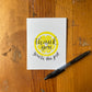 Thank You, You’re the Zest - Hand Printed Greeting Card