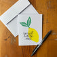 Sweet Little One - Hand Printed Greeting Card