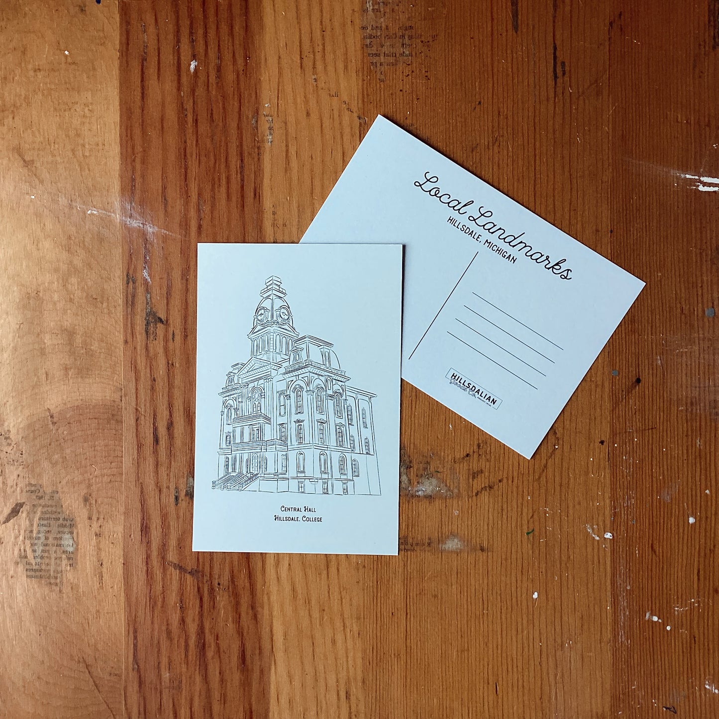 Central Hall - Local Landmarks Postcard