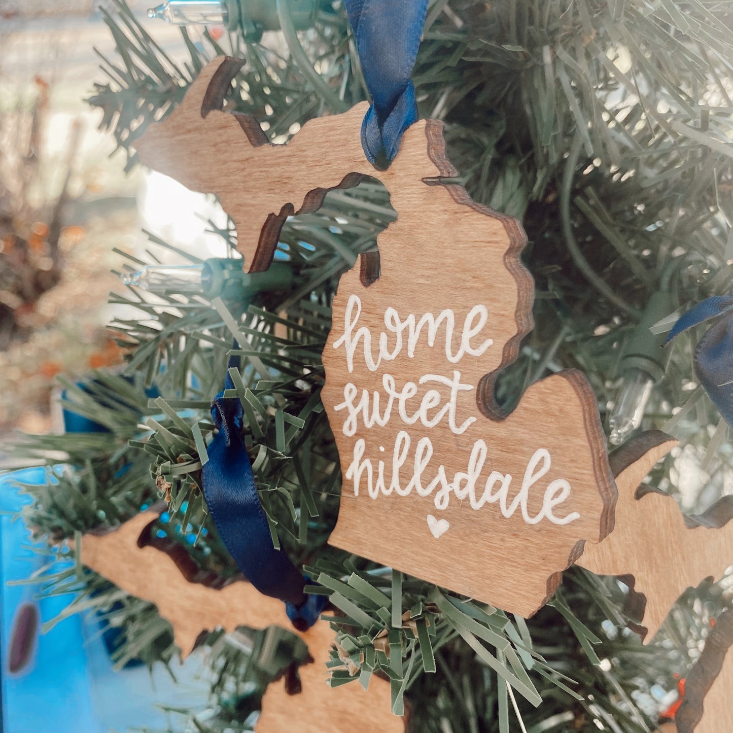 Home Sweet Hillsdale - Wooden Ornament