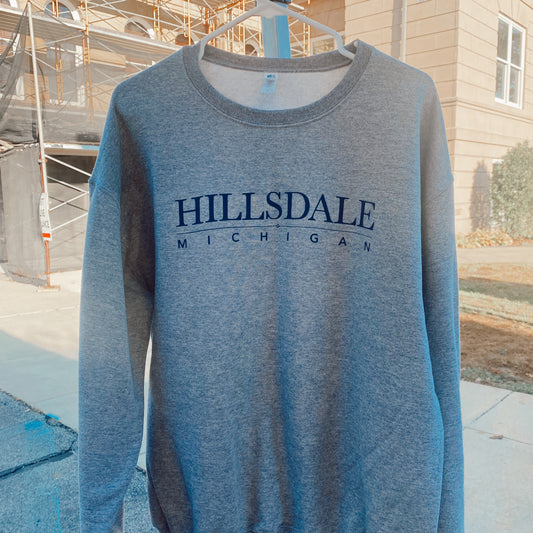 The Collegiate Crewneck - Oxford Gray