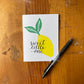 Sweet Little One - Hand Printed Greeting Card