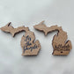 Hillsdale Michigan Wooden Magnet