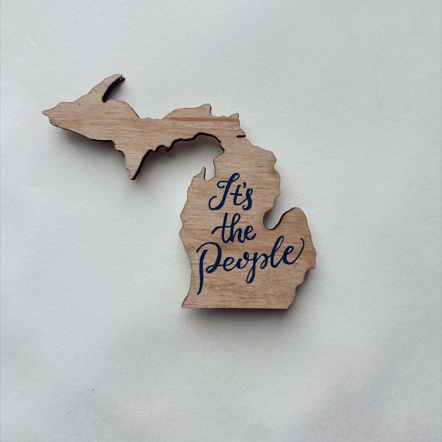 It’s The People Wooden Magnet