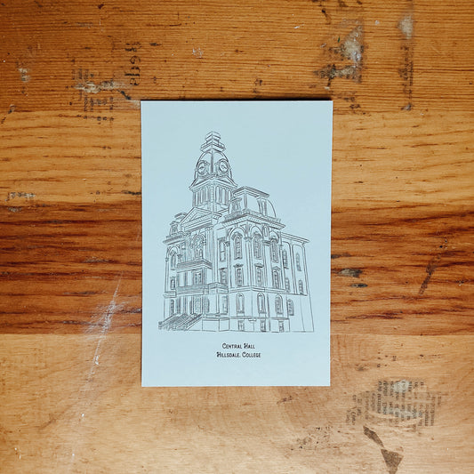 Central Hall - Local Landmarks Postcard