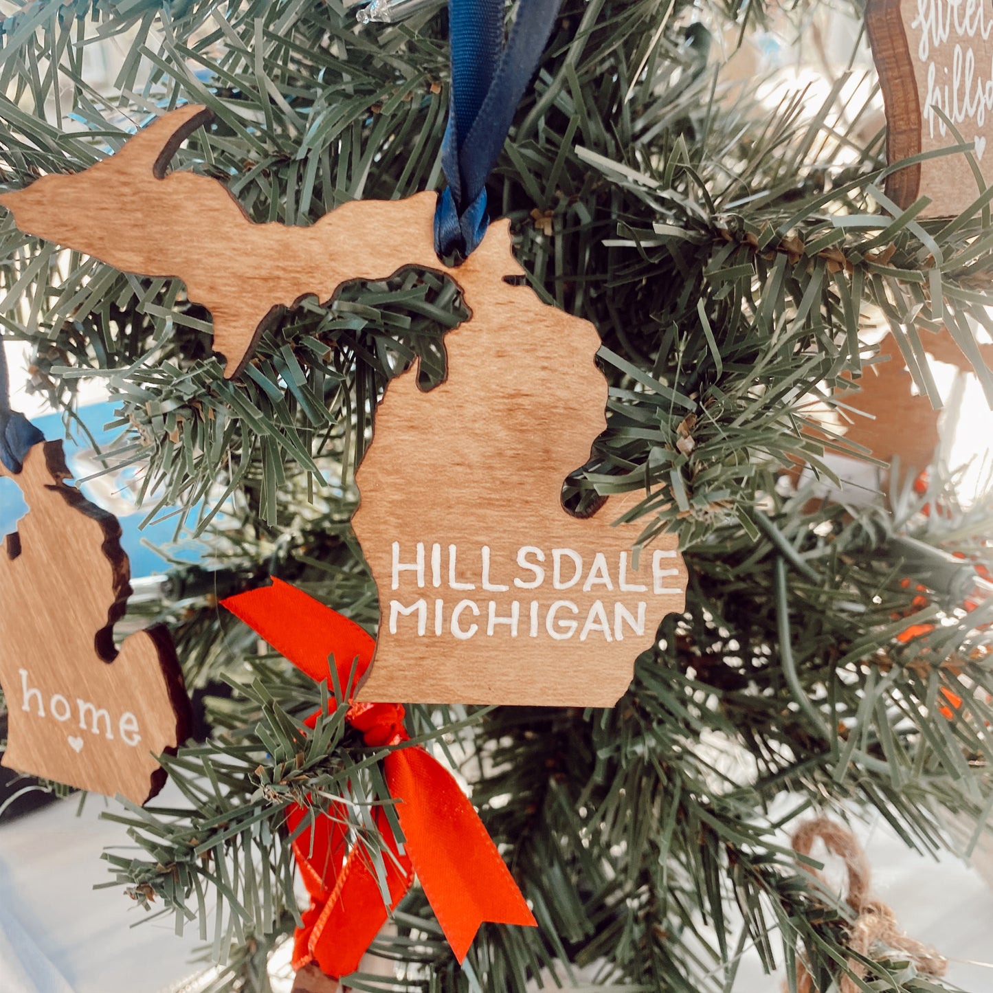 Hillsdale Michigan Wooden Ornament