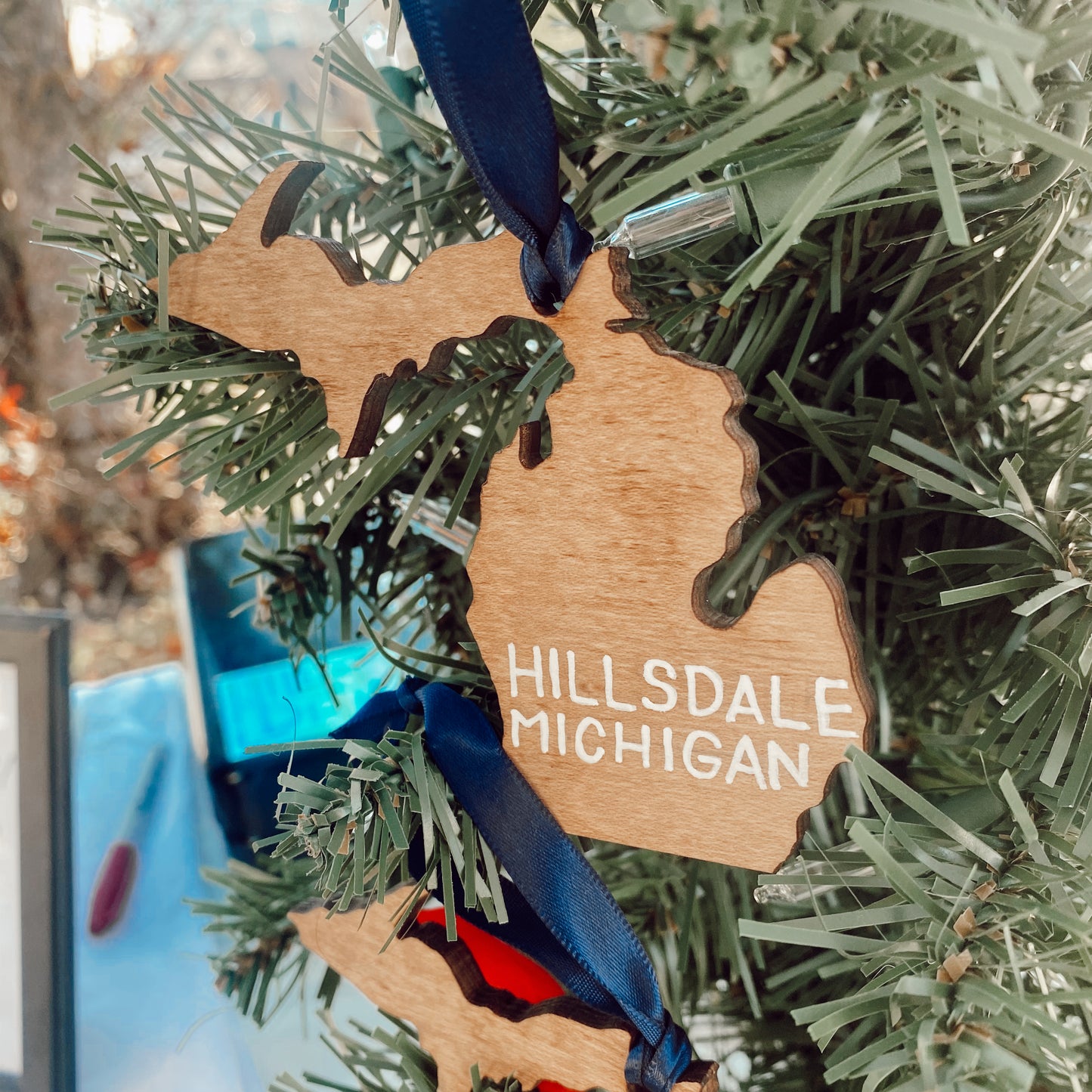 Hillsdale Michigan Wooden Ornament