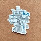 Map Lines Sticker