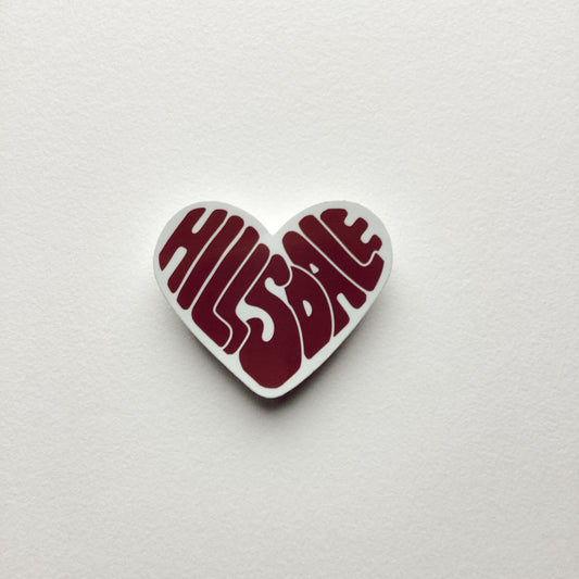 Hillsdale Heart Sticker
