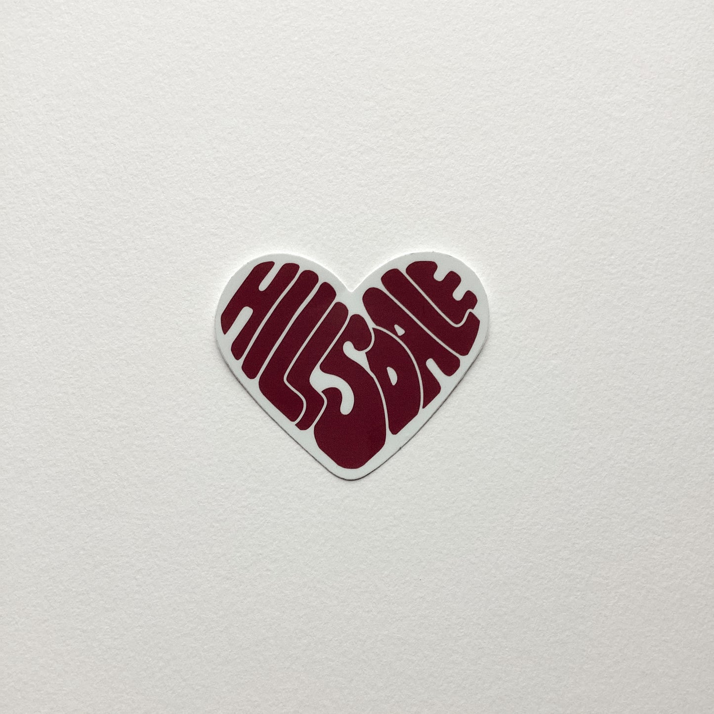 Hillsdale Heart Sticker