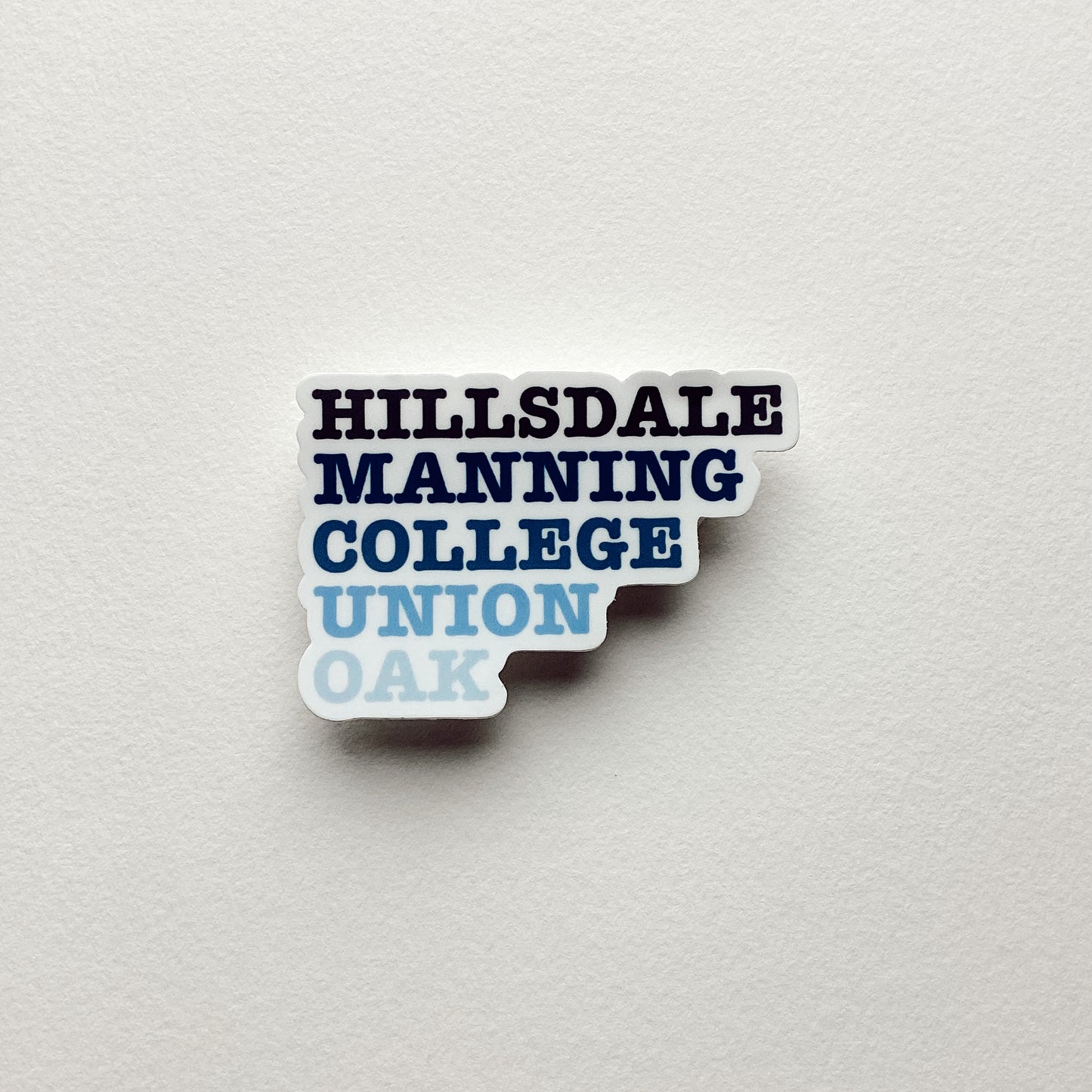 College Streets Sticker