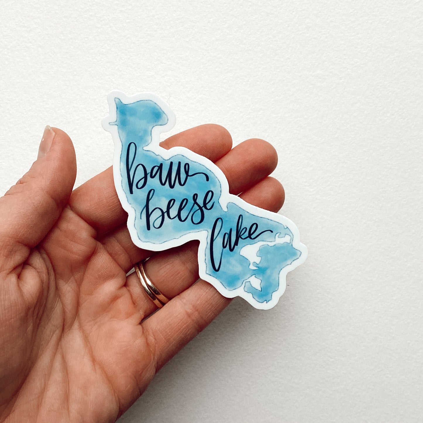 Baw Beese Lake Watercolor Sticker