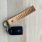 Hillsdale Oversized Leather Keychain