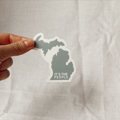 Michigan It's The People Sticker