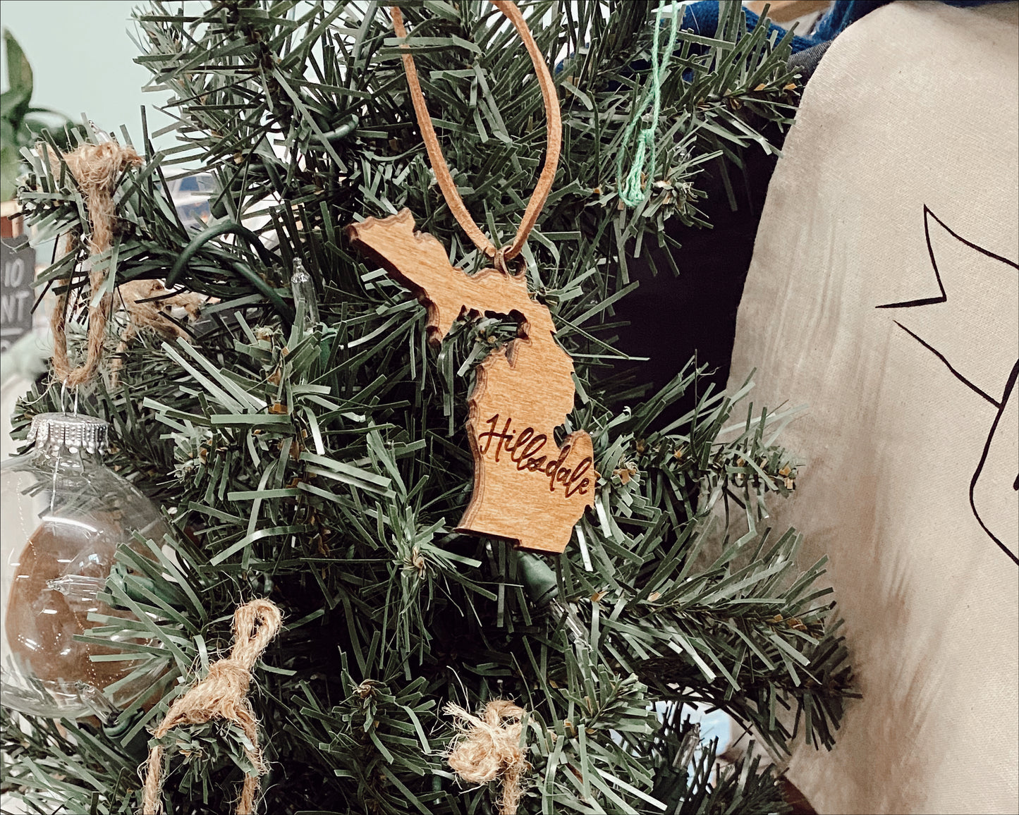 Hillsdale Michigan Cutout Ornament