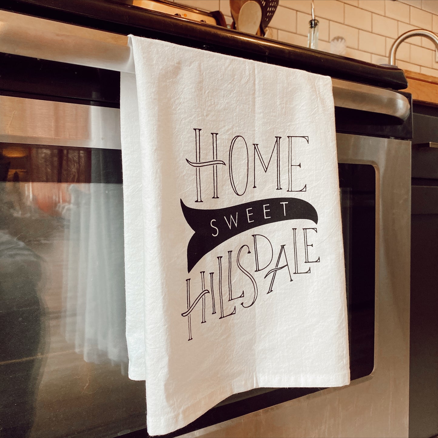 Home Sweet Hillsdale Tea Towel