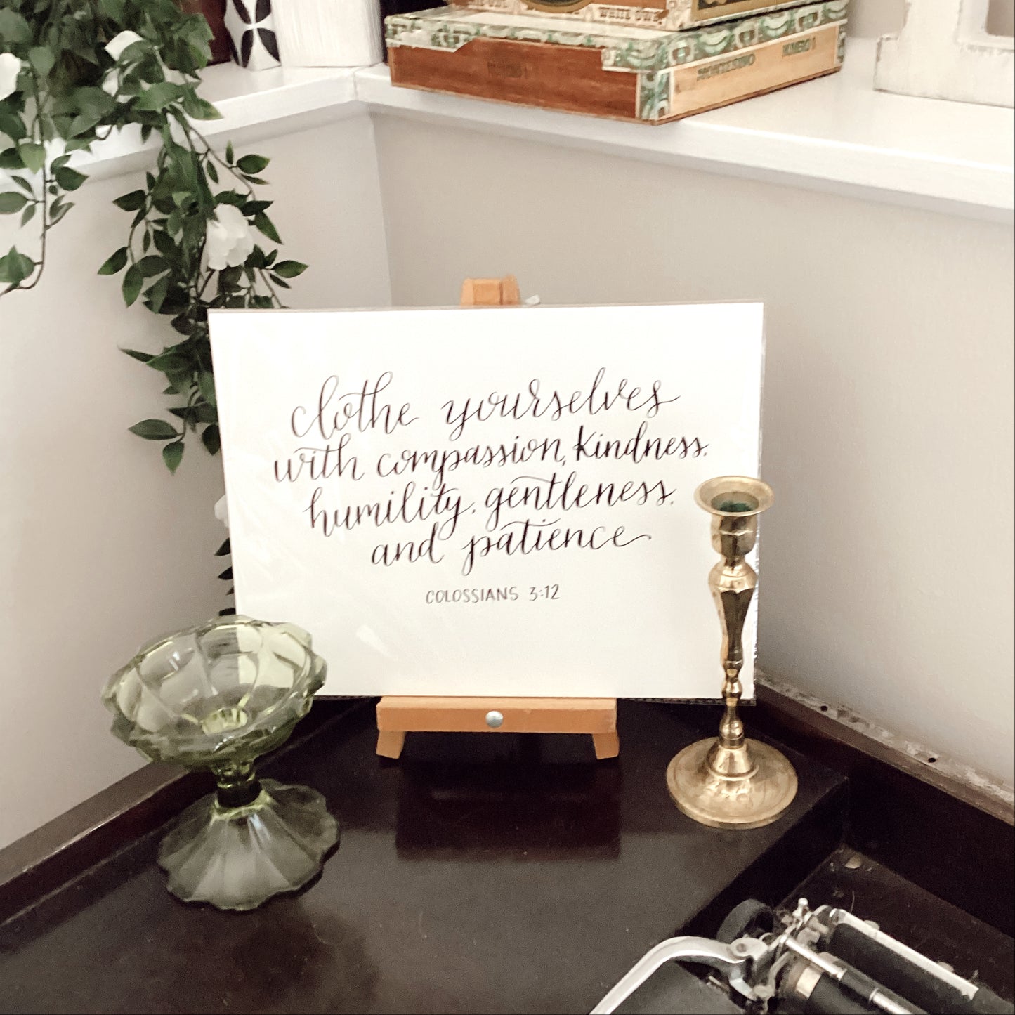 Clothe Yourselves with Compassion - Scripture Calligraphy Piece