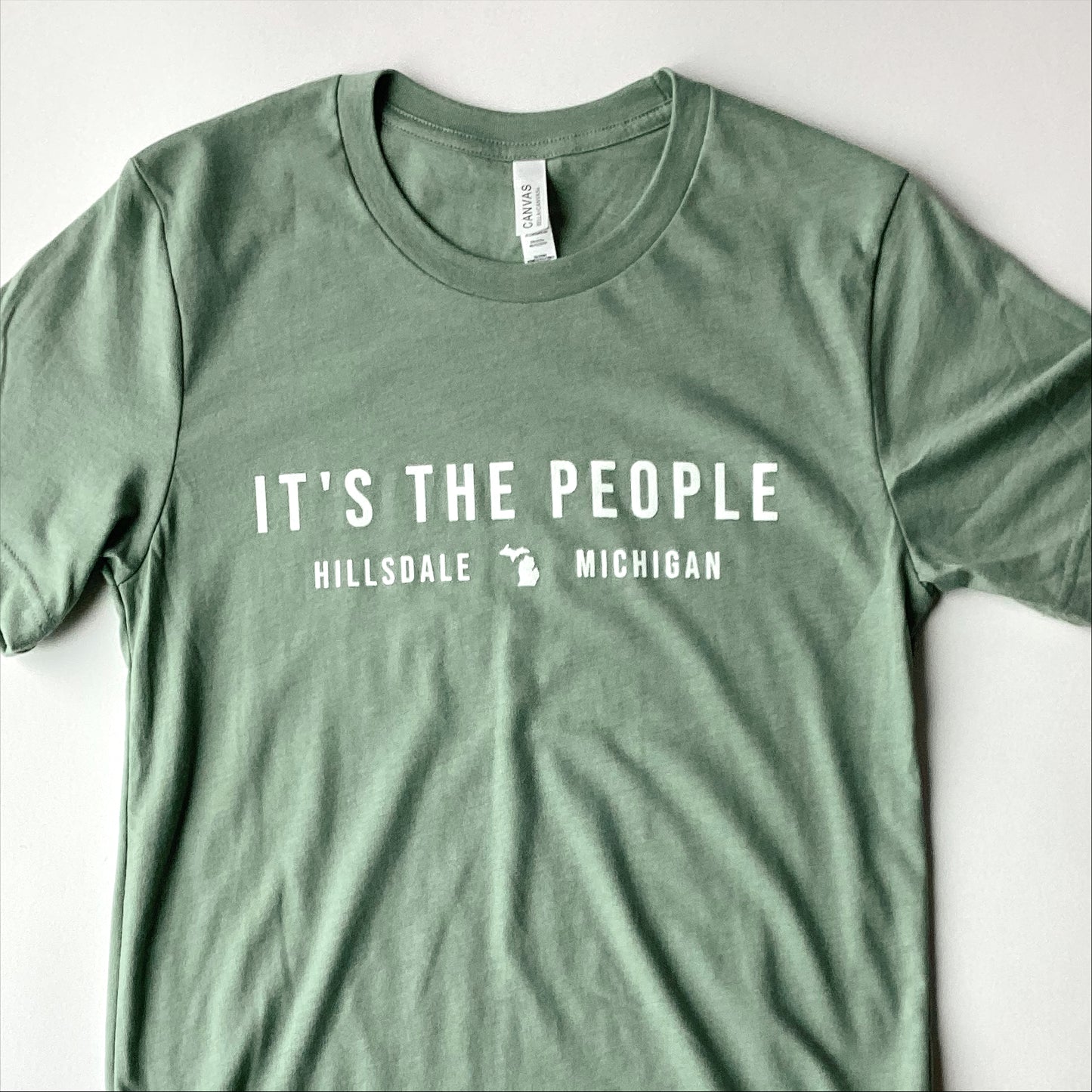 Simple It’s The People Tee - Sage